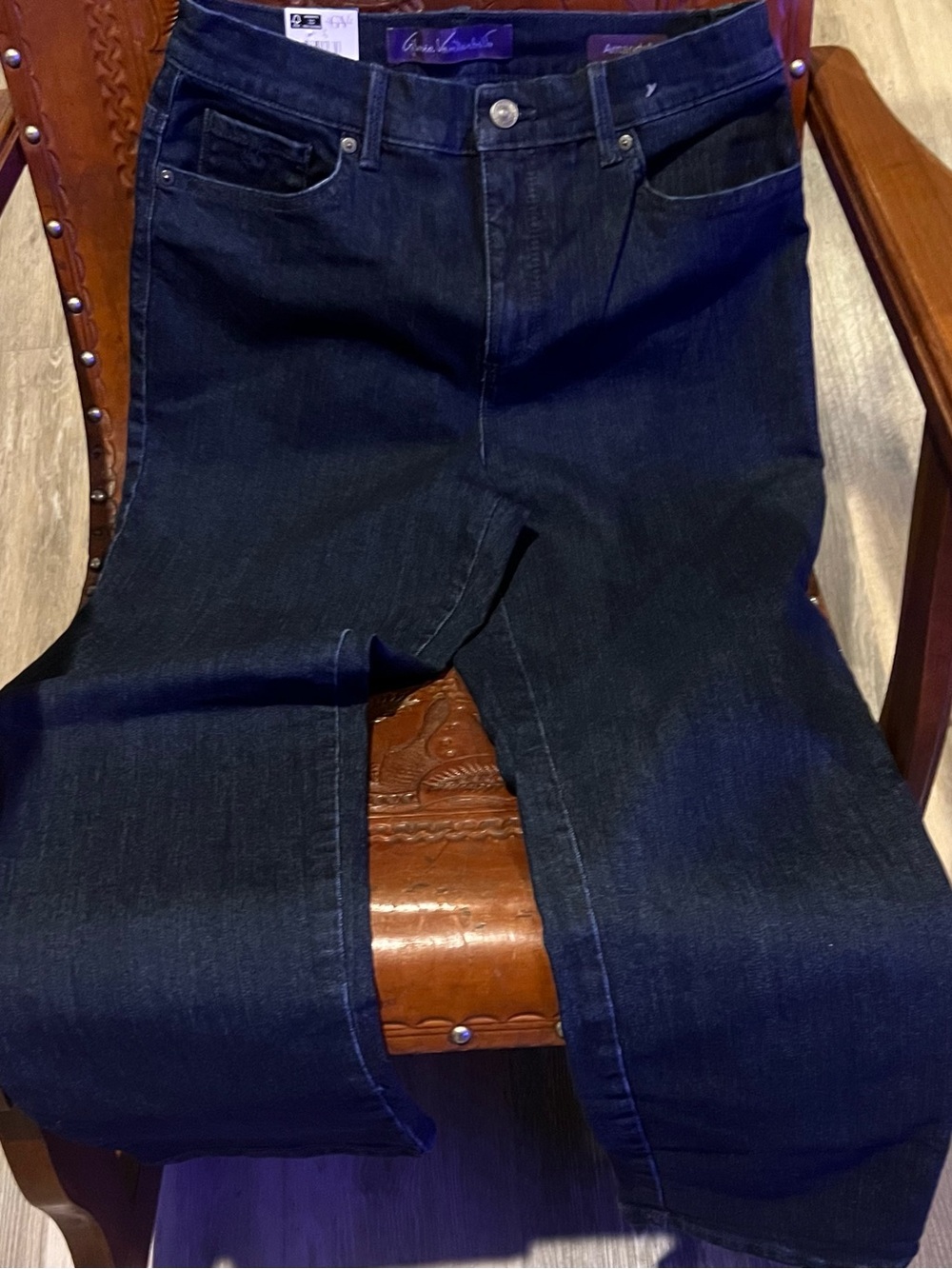 Gloria Vanderbilt High-Rise Dark Blue Jeans